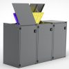 Müllbox Typ Boxxi Stahl verzinkt Anthrazit RAL-7016 mit Kipp-Deckel für 3x 120L – Bild 4