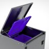 Müllbox Typ Boxxi Stahl verzinkt Anthrazit RAL-7016 mit Kipp-Deckel für 3x 120L – Bild 5