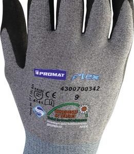 Handschuhe Flex Gr.11 grau/schwarz EN 388 Kat.II PROMAT - VPE: 12