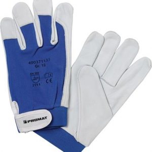 Handschuhe Donau Gr.8 natur/blau Nappaleder EN 388 PSA II PROMAT - VPE: 12