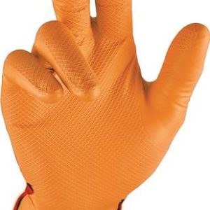 Einweghandschuh Grip Orange Gr.9 orange Nitril 50 St./Box