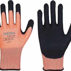 Schnittschutzhandschuhe Solidstar 1683 Gr.10 orange/schwarz EN 388 PSA II 12 PA - VPE: 12