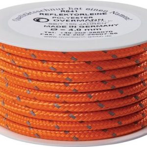 Reflektorschnur Safety Reflector L.100m D.8mm PES orange OVERMANN