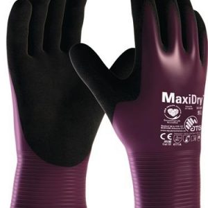 Chemiehandschuh MaxiDry® 56-426 Gr.9 lila/schwarz EN 388 PSA III ATG - VPE: 12